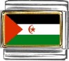 Western Sahara Flag Italian Charm