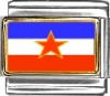 Yugoslovia Flag Italian Charm