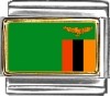 Zambia Flag Italian Charm