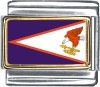 American Samoa Flag Italian Charm