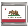 California Flag Italian Charm
