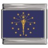 Indiana Flag Italian Charm