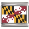 Maryland Flag Italian Charm