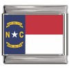 North Carolina Flag Italian Charm