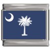 South Carolina Flag Italian Charm