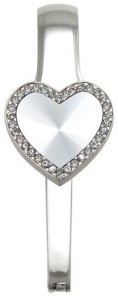 EH54004 Stones Around Silver Heart Everything Holder