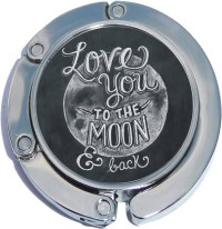 PH10481 Love You To the Moon and Back Foldable Purse Hanger