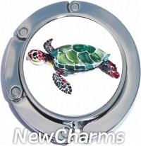 PH9042 Watercolor Turtle Foldable Purse Hanger