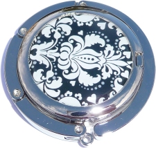 PH8035 Black and White Print Foldable Purse Hanger