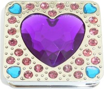 HEARTS AND CIRCLES ON SQUARE PURSE HANGER