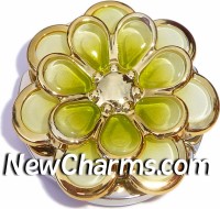 PH8156 Raised Green Flower Foldable Purse Hanger