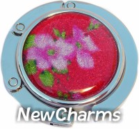 PH8176 Flowers On Red Foldable Purse Hanger