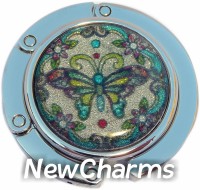 PH8177 Butterfly Blue And Purple Foldable Purse Hanger
