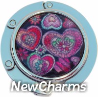 PH8179 Colorful Hearts Foldable Purse Hanger