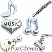 CSL153 Soul Sounds Musical Set Charm Set for Floating Lockets