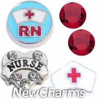 CSL171 Nurse Medical Charm Set for Floating Lockets