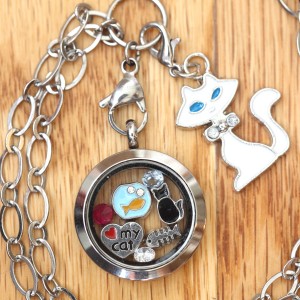 Love My Cat Locket Set