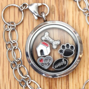 Love My Dog Locket Set