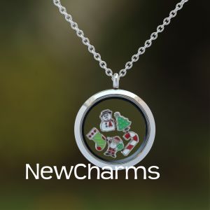 Christmas Floating Locket Set