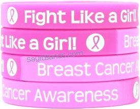 Breast Cancer Awareness Wristband Bracelets