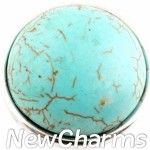 GS152 Simple Turquoise Snap Charm