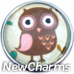 GS156 Owl Snap Charm