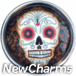 GS162 Sugar Skull Snap Charm