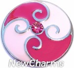 GS349 Renata Swirl Pink Snap Charm