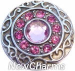 GS401-9 Vintage Swirl Birthstone September Snap Charm