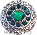 GS401-5 Vintage Swirl Birthstone May Snap Charm