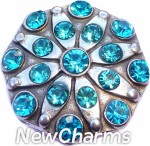 GS402-3 Firework Birthstone March Snap Charm