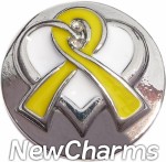 GS520 Yellow Ribbon Snap Charm