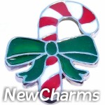 GS534 Candy Cane Snap Charm