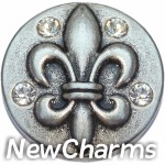 GS623 Fleur de Lis Snap Charm