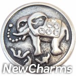 GS626 Ornate Elephant Snap Charm