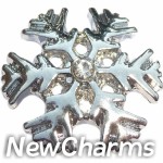 GS643 Shiny Snowflake Snap Charm