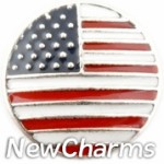 GS903 USA Flag Snap Charm