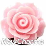 GS914 Enamel Pink Rose Snap Charm