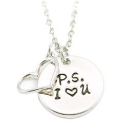 N39 PS I Love You Stamped Necklace