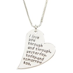 N50 Through and Through Stamped Necklace