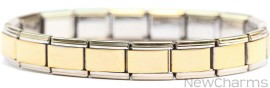 Gold Center Brushed Starter Bracelet