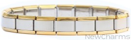 Gold Trim Brushed Starter Bracelet