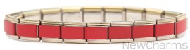 Red Color Italian Charm Starter Bracelets
