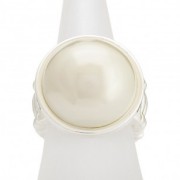 Faux Pearl Fanatic Ring