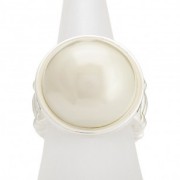 Faux Pearl Fanatic Ring