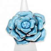 Blue Raspberry Rose Ring