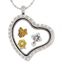 Curvy Heart Living Locket