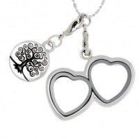 Curvy Heart CZ Locket