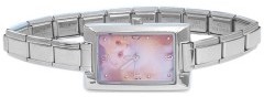 WW422 Cat Rectangle Italian Charm Watch