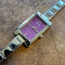 WW437 Purple Rectangle Watch